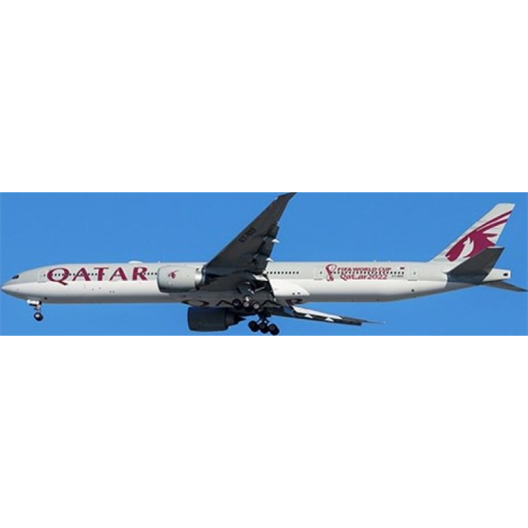 Boeing 777300(ER) Qatar Airways World Cup 2022 Flap Down A7BEF w